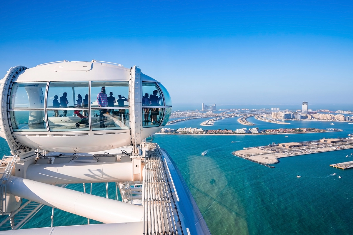 De capsule van het Ain Dubai reuzenrad