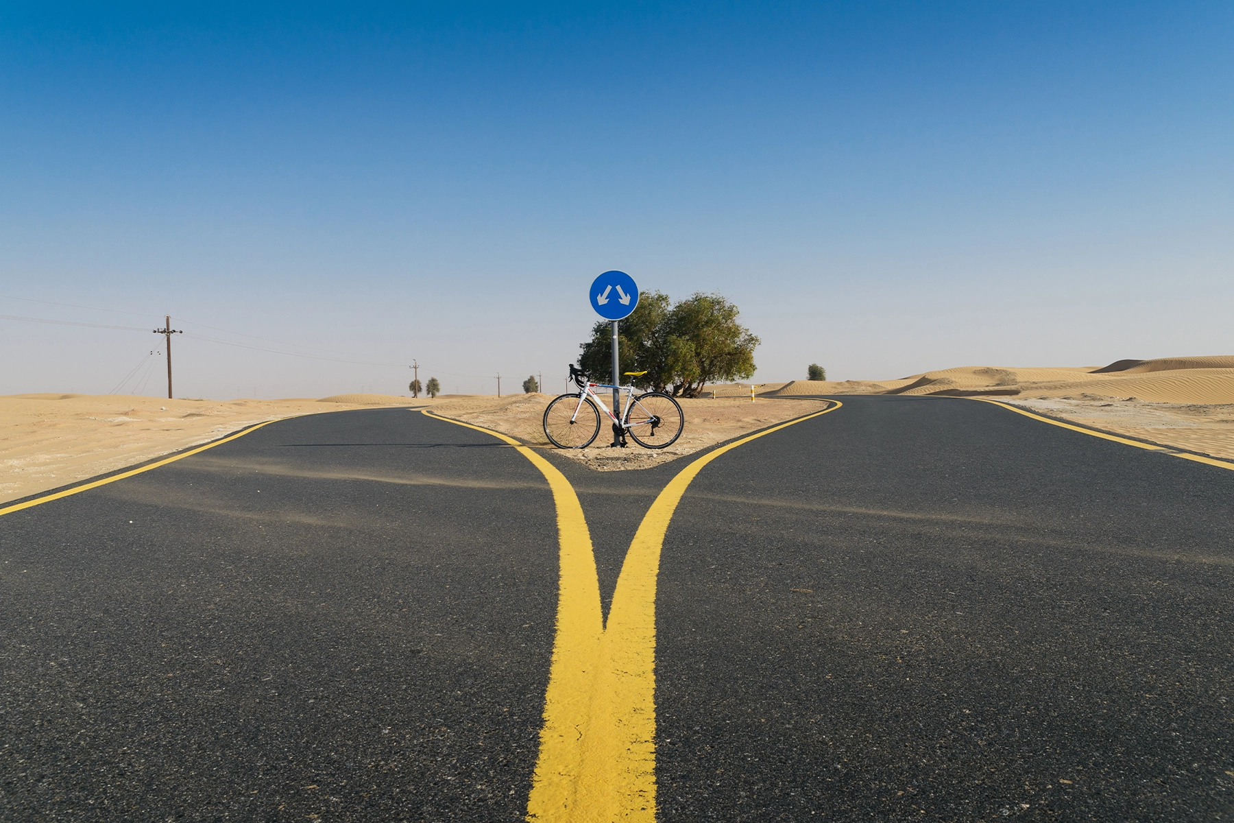 Het Al Qudra fietspad in Dubai