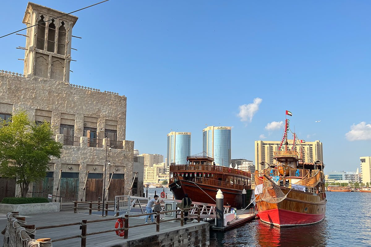 Al Seef in Dubai bij de Dubai Creek