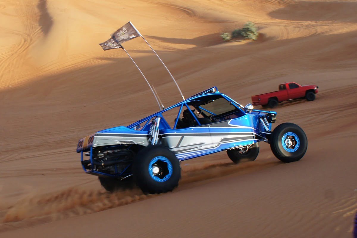 Buggy rijden in de woestijn van Dubai