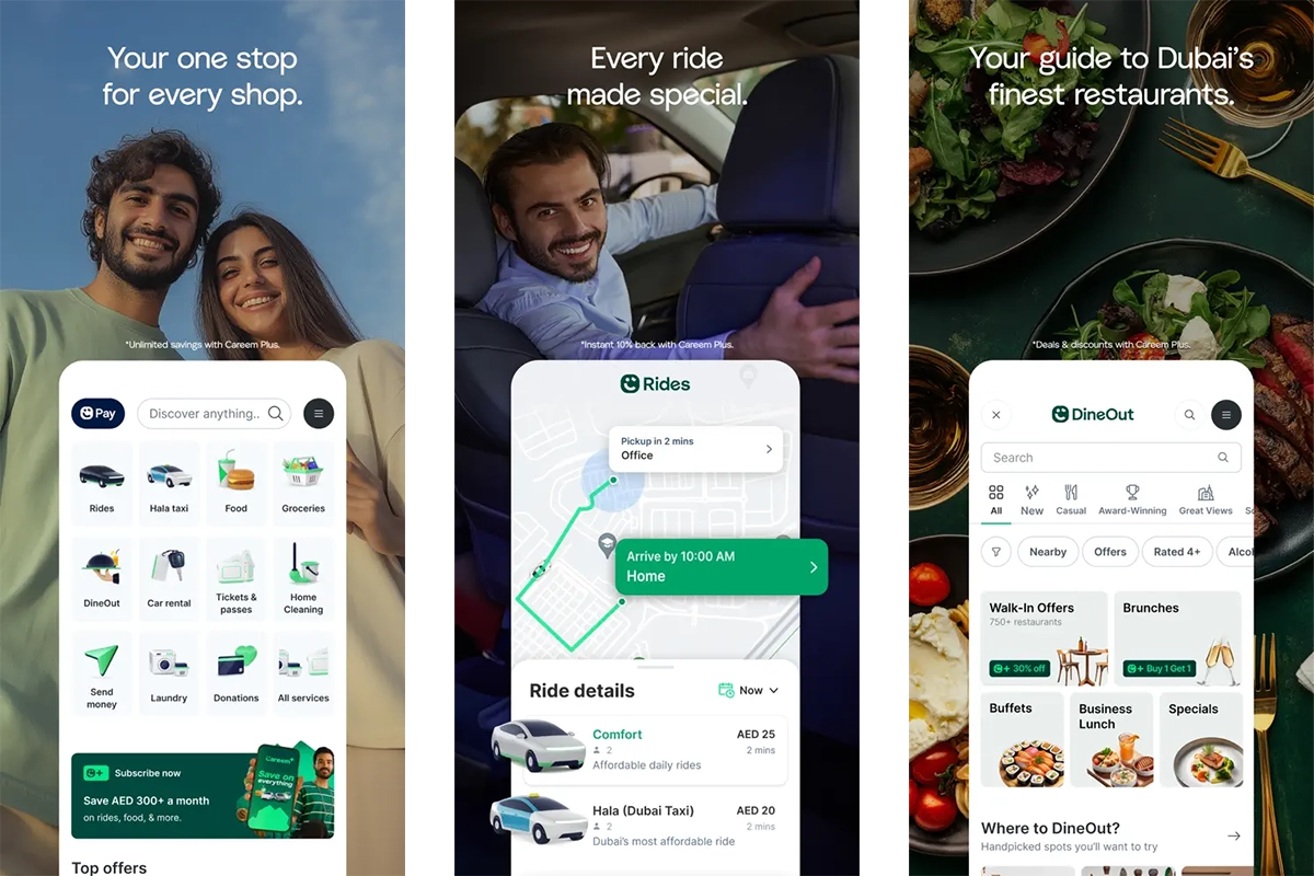 De Careem app in Dubai