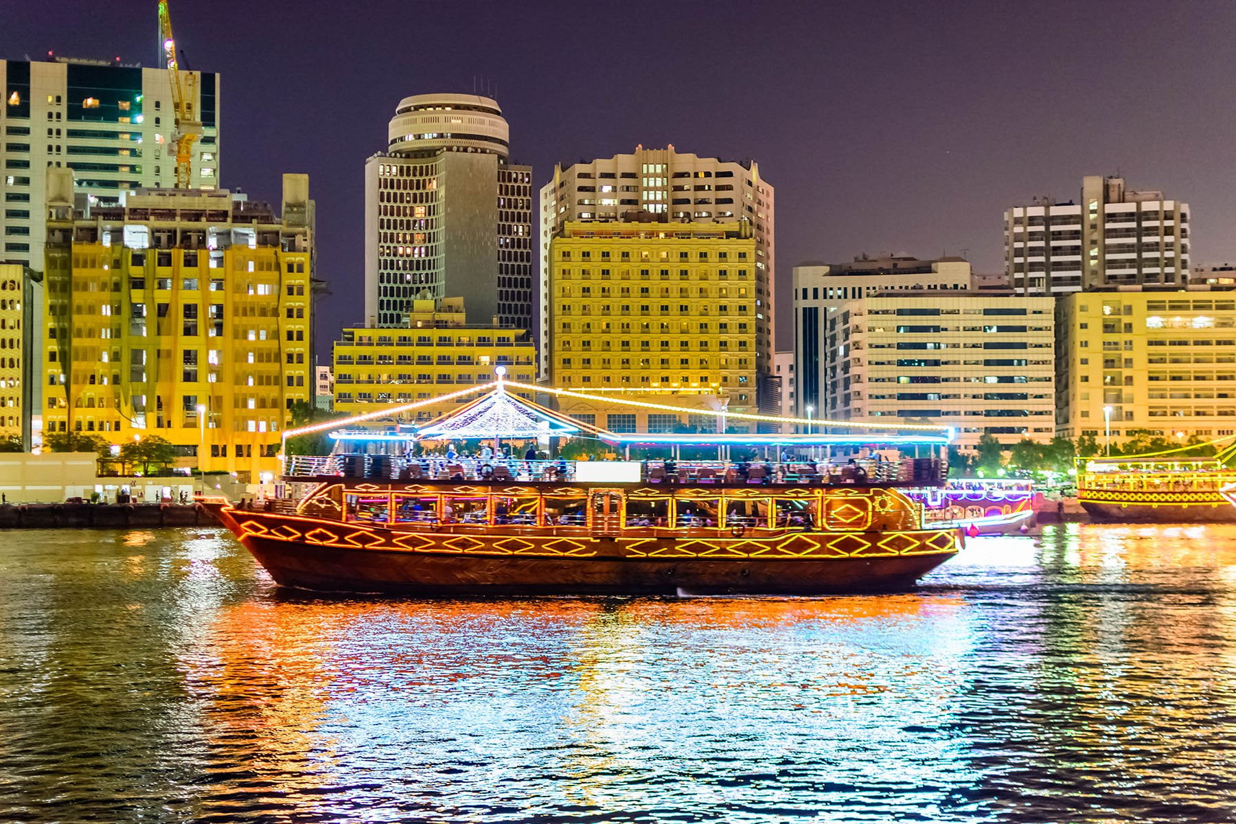 Dhow diner cruise over de Dubai Creek