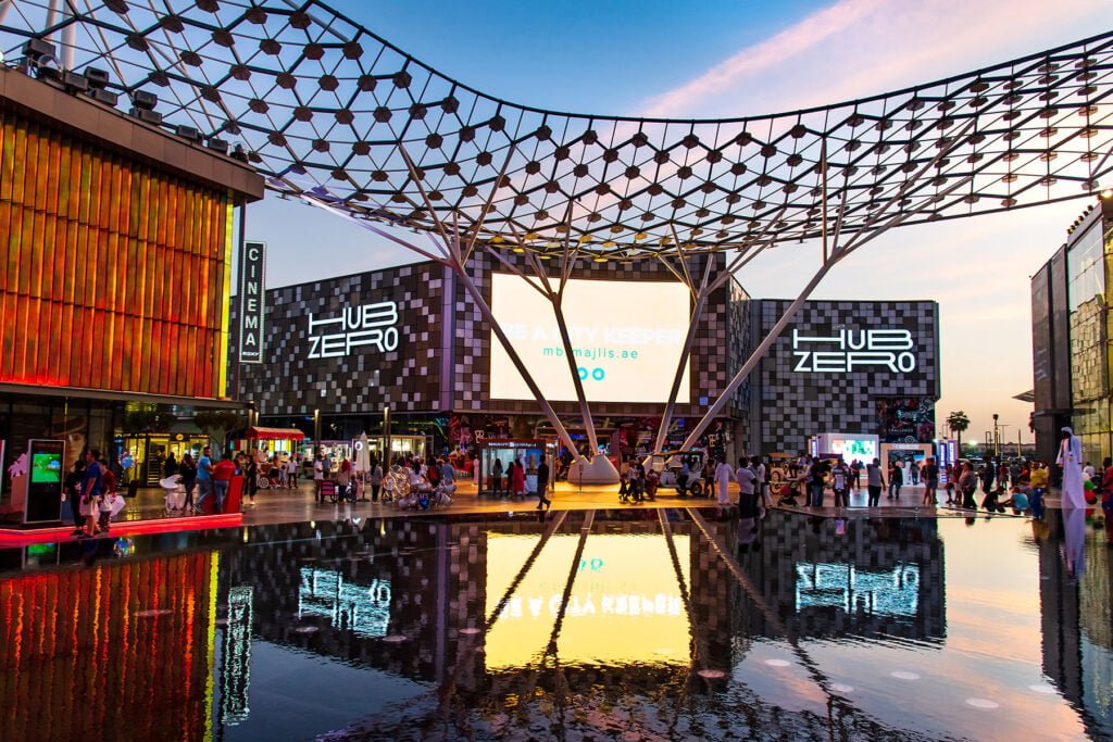 Het City Walk winkelcentrum in Dubai