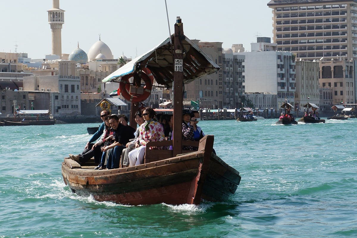 Abra water taxi in Dubai