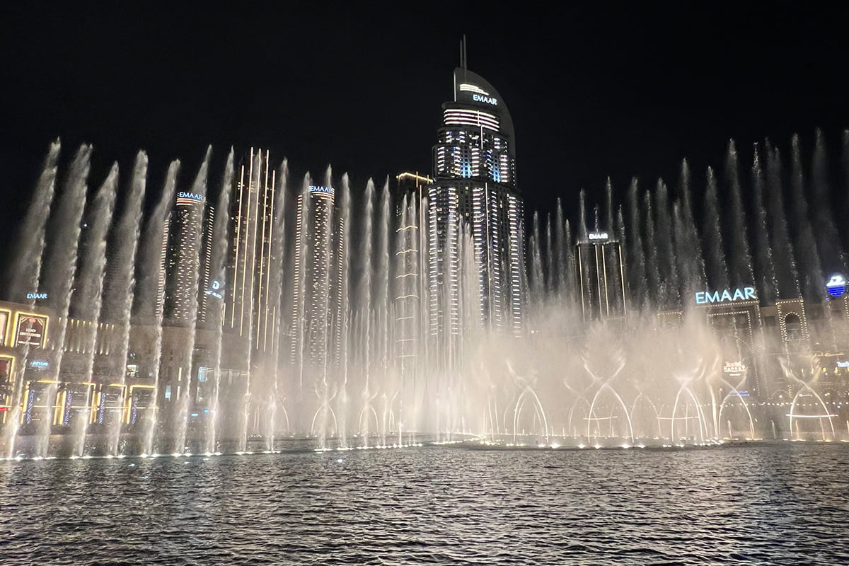 De Dubai Fountain in Downtown Dubai