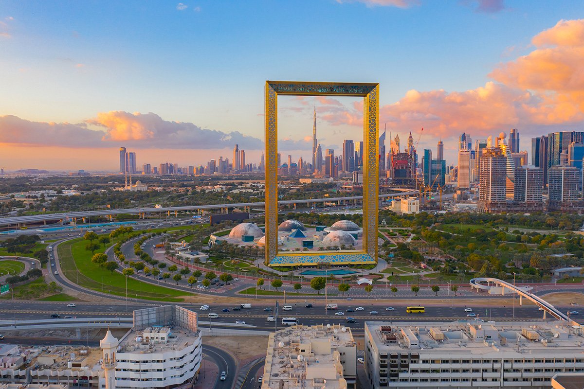 De Dubai Frame in Dubai