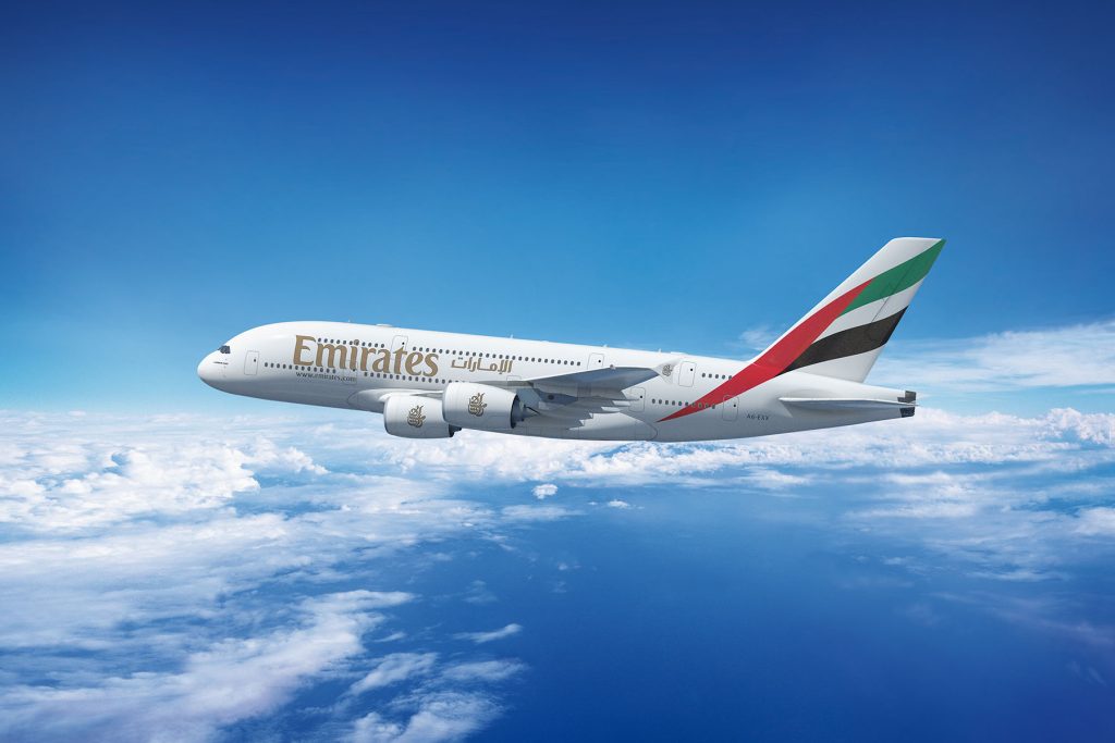Vliegen met de Emirates A380 naar Dubai