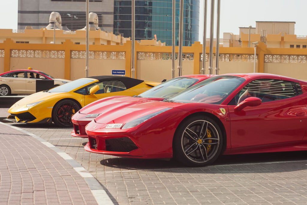 Ferrari huren in Dubai