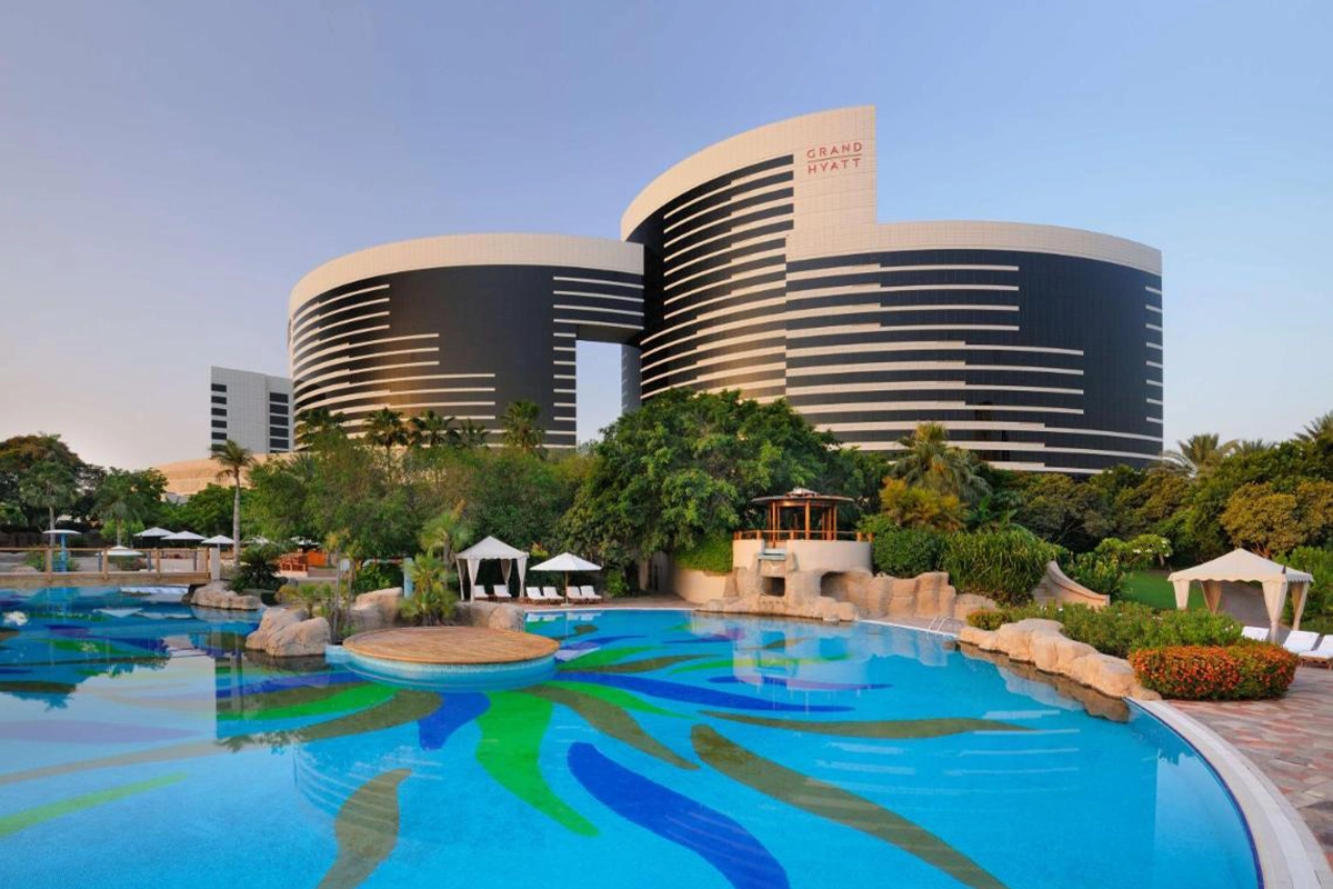 Het Grand Hyatt hotel in Dubai