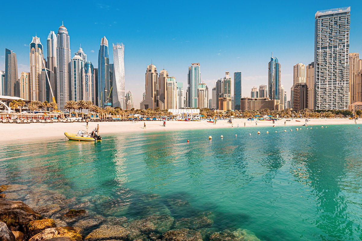 JBR beach in Dubai