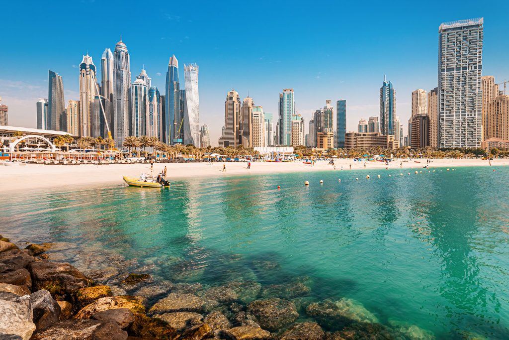 JBR beach in Dubai