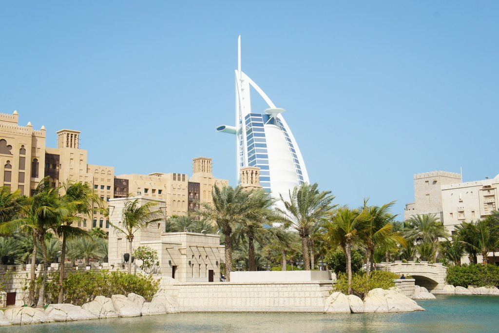 Het Madinat Jumeirah complex in Dubai