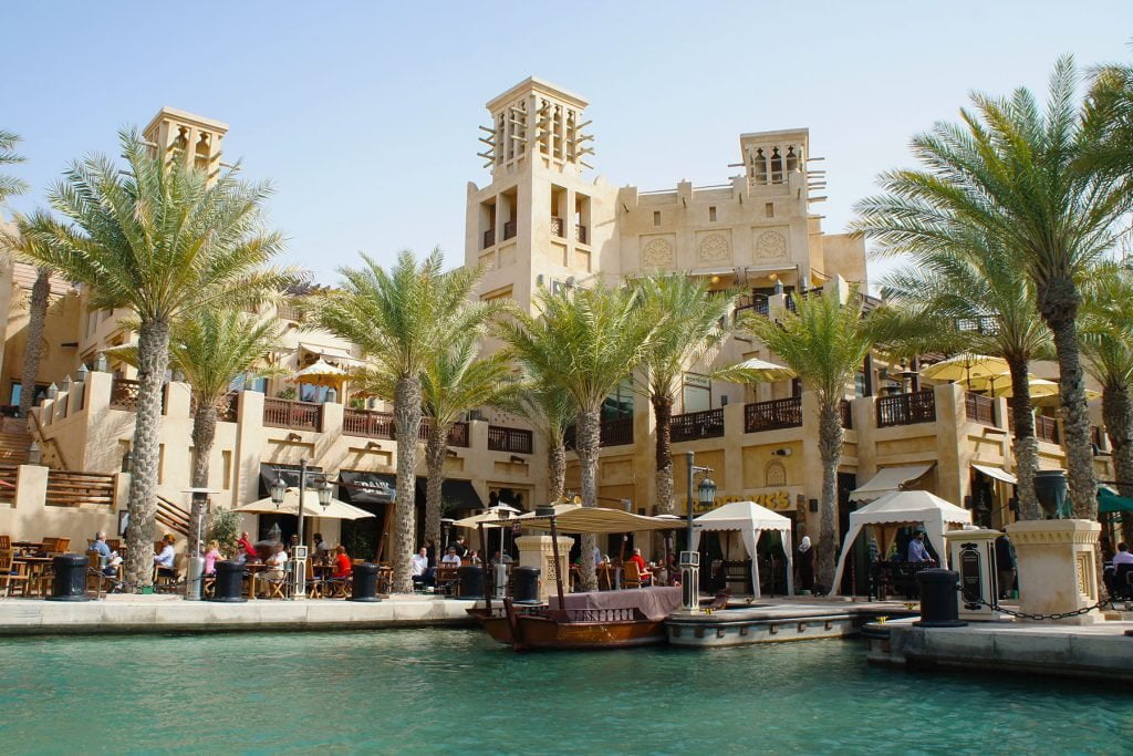 Het Madinat Jumeirah complex in Dubai