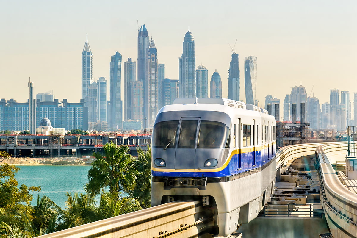 Palm Jumeirah Monorail in Dubai
