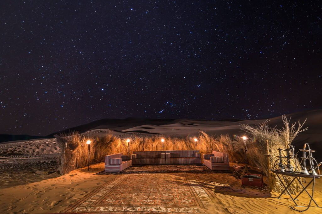 Overnachten in de woestijn