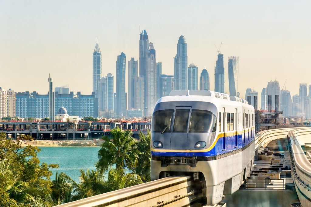 Palm Jumeirah Monorail in Dubai