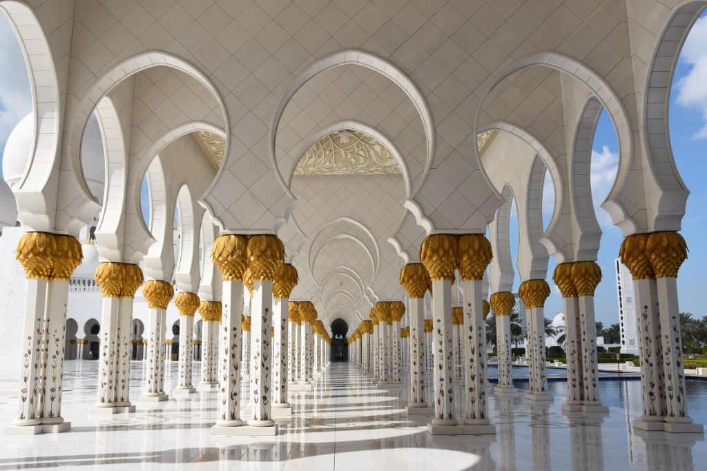 De Sheikh Zayed Grand Mosque in Abu Dhabi