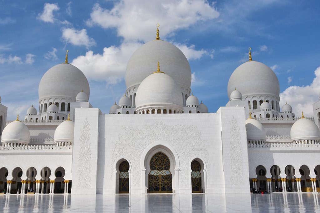 De Sheikh Zayed Grand Mosque in Abu Dhabi