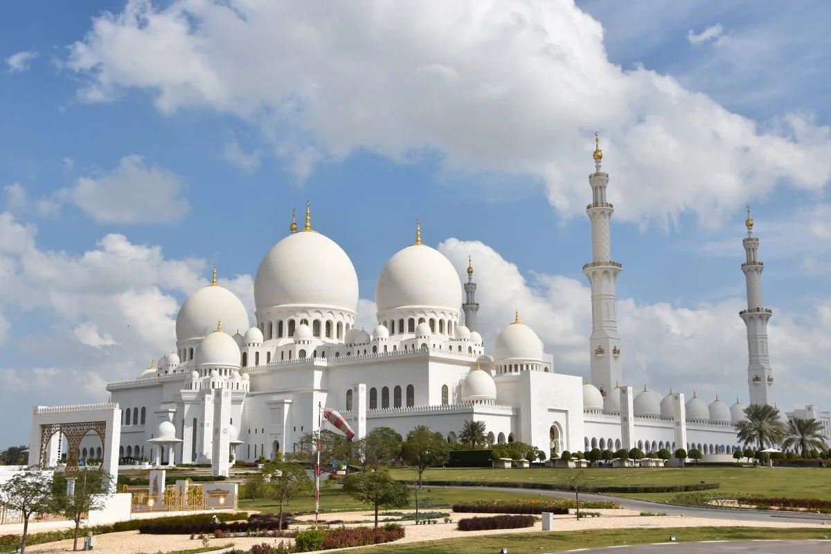 De Sheik Zayed moskee in Abu Dhabi