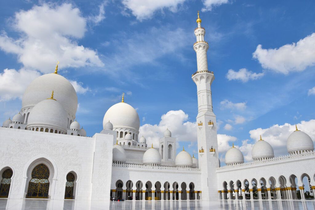 De Sheikh Zayed Grand Mosque in Abu Dhabi
