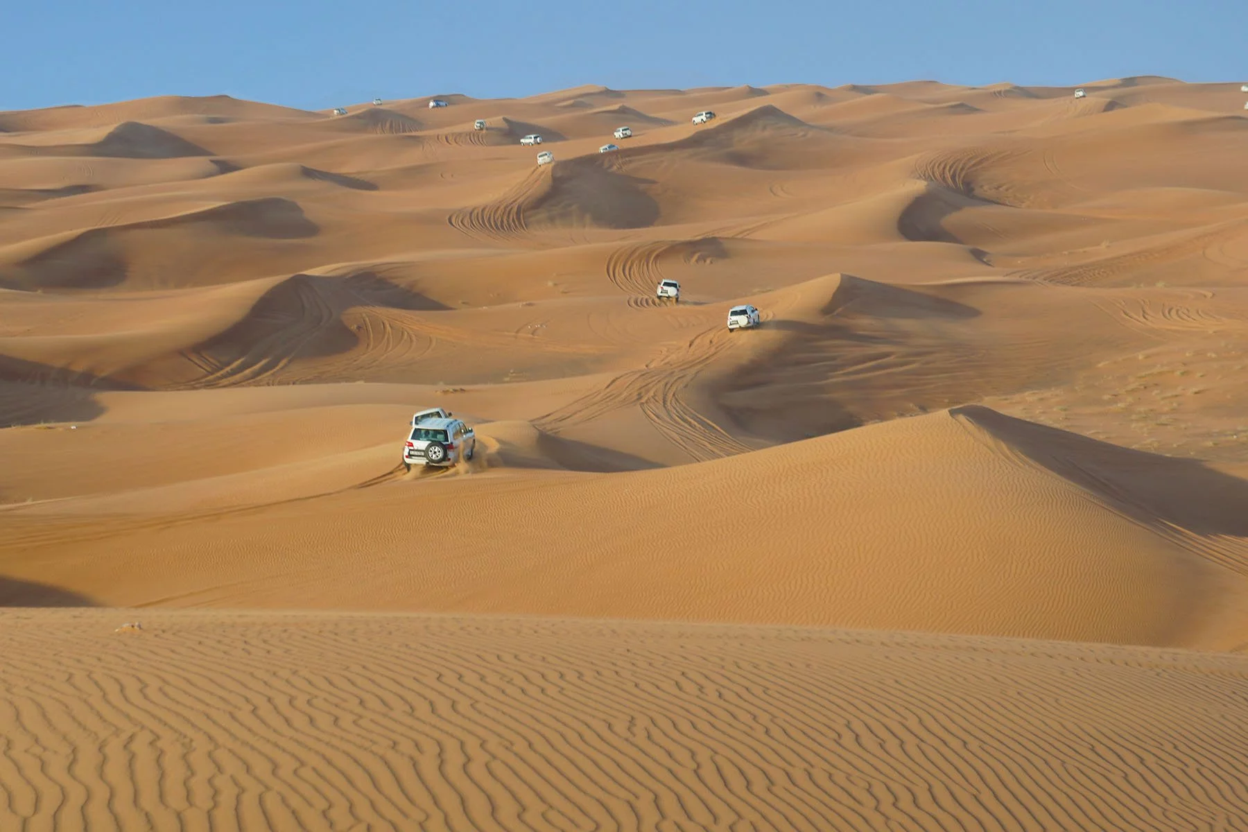 Desert safari in Dubai en dune bashing